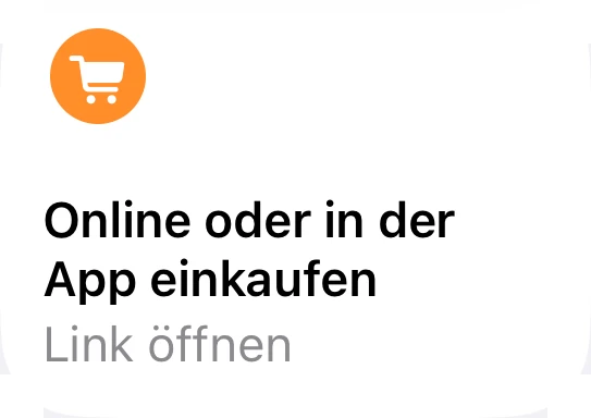 Online oder in der App einkaufen