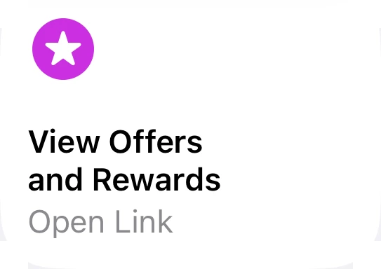 View Offers and Rewards