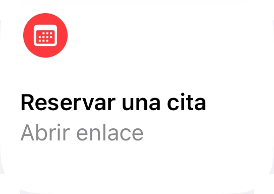 Reservar una cita