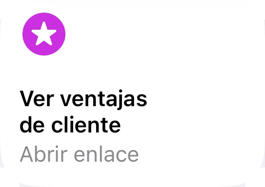 Ver ventajas de cliente