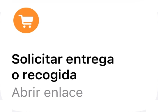Solicitar entrega o recogida